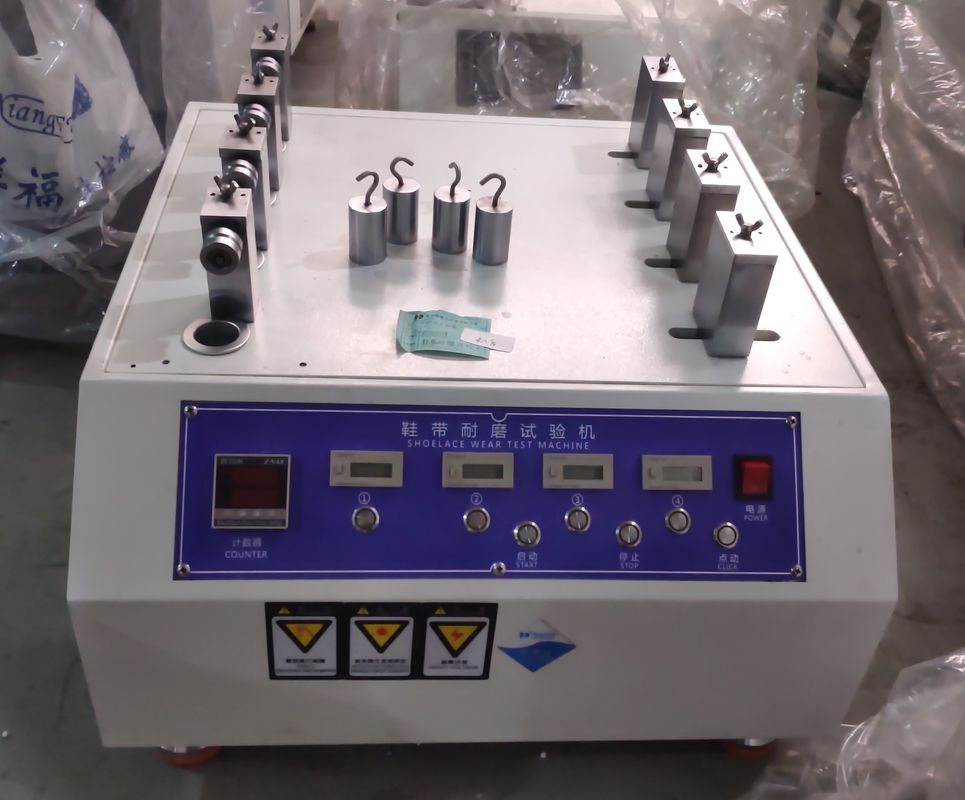 LCD 999 Counter Shoe Wear Tester AC 220V Four Groups Shoe Lace Abrasion Tester